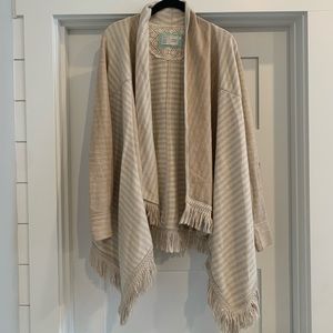 Cream cardigan from Anthropologie